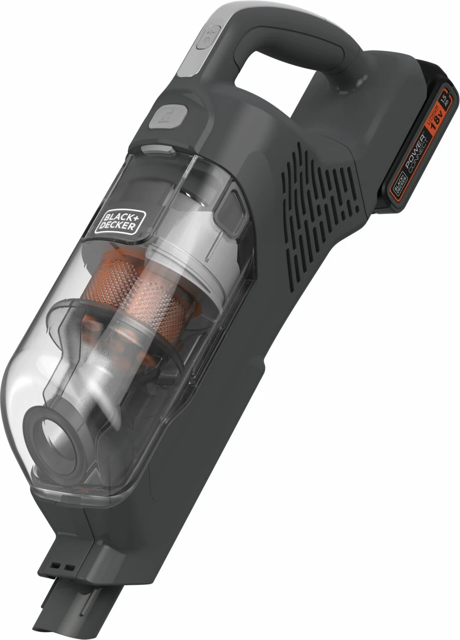 Fshesë me bateri stick Black&Decker BHFEA18D1 18V 2Ah 2-në-1, e zezë, set me bateri dhe karikues