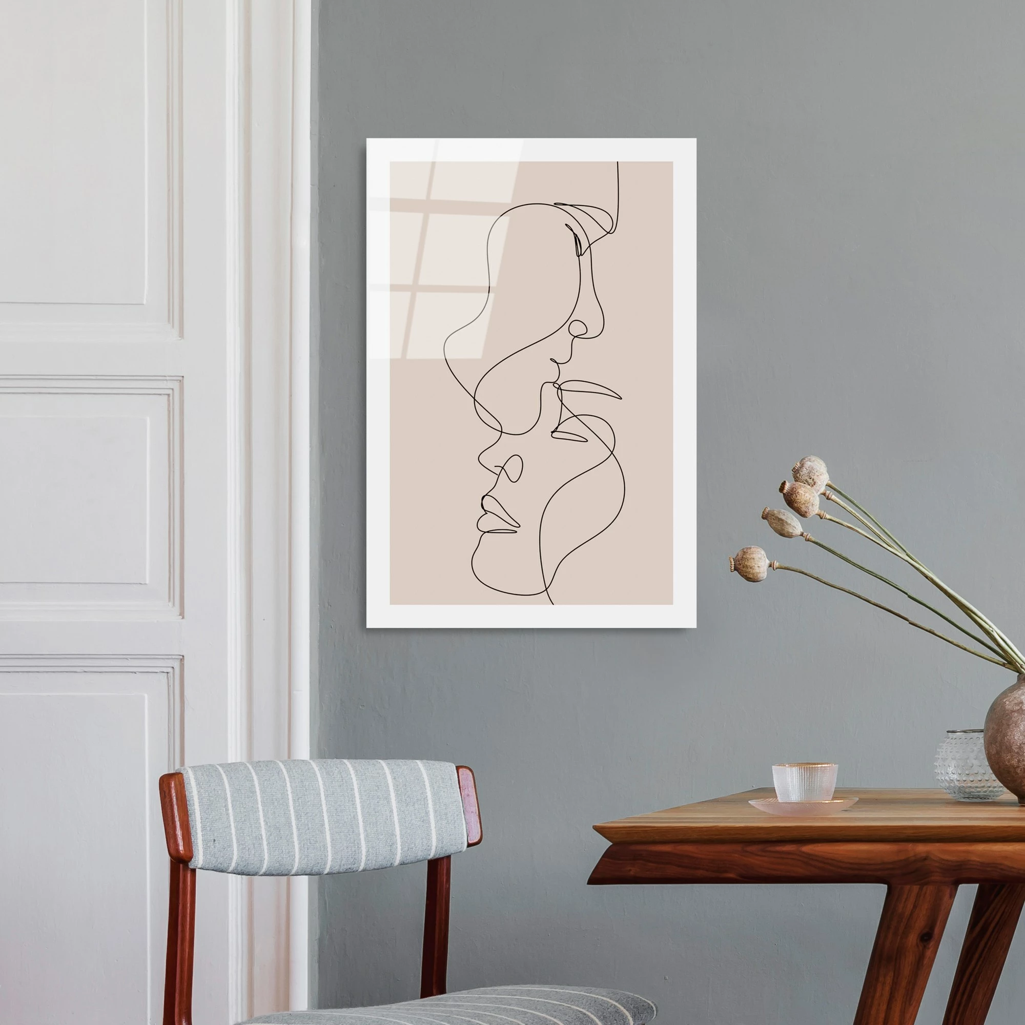 Pikturë dekorative prej xhami të temperuar, Wallity UV-1038, 30x45cm