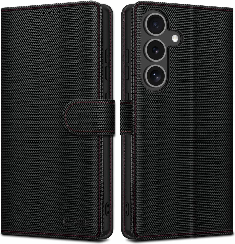 Mbështjellës Tech-Protect Wallet RS për Samsung Galaxy S25, e zezë