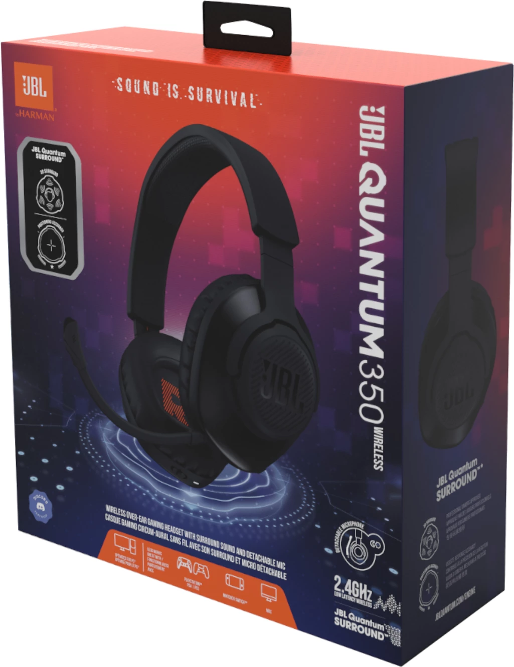 Kufje Me Kabëll JBL QUANTUM 350 W