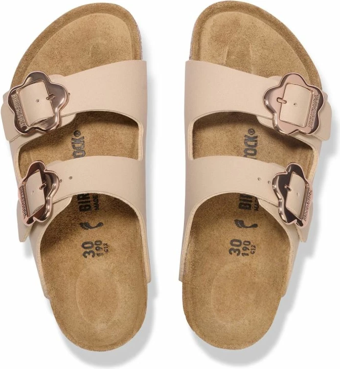 Flip-flops për fëmijë Birkenstock Arizona Flower Buckle Kids 1030439, sandcastle