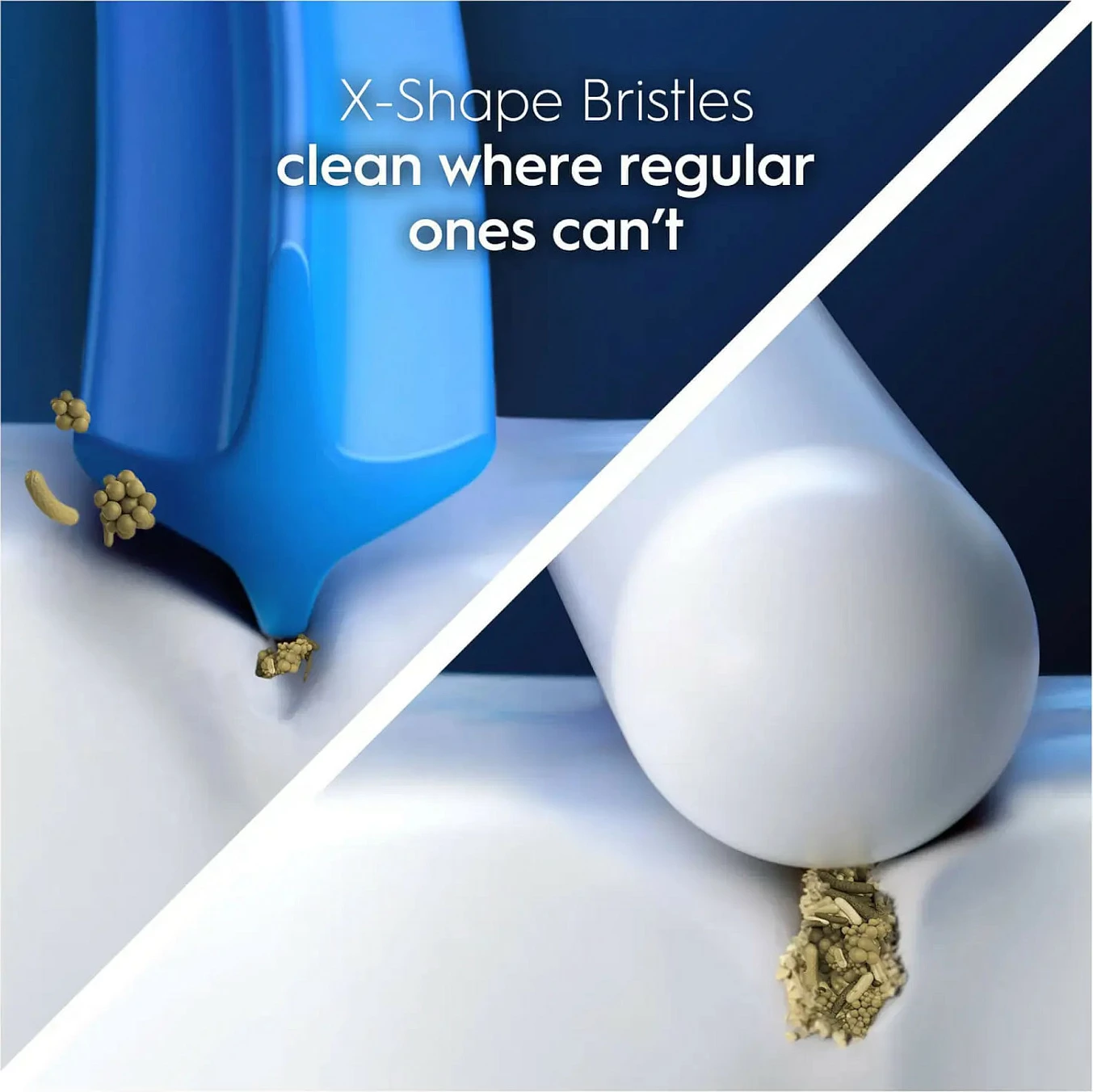 Koka zëvendësuese për brushë elektrike Oral-B Pro CrossAction, 12 copë, e bardhë