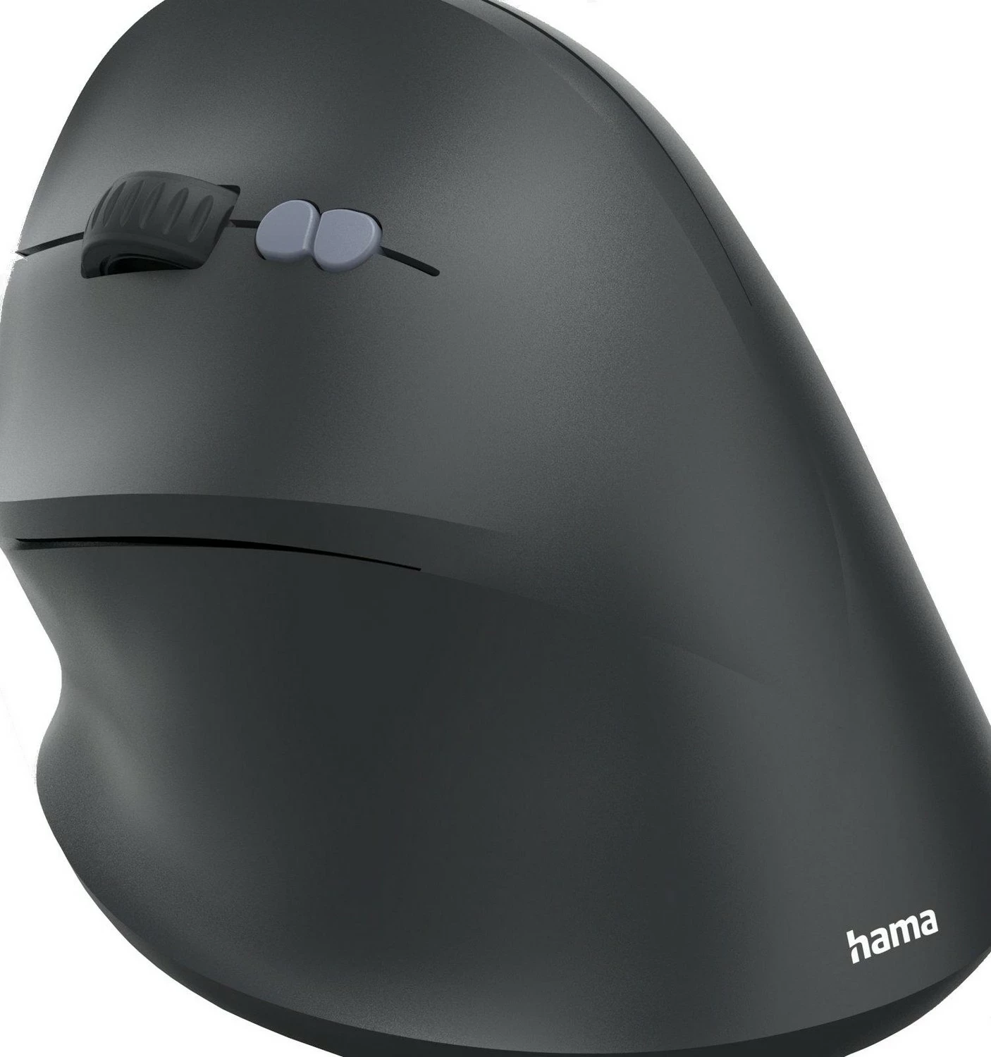Maus vertikal Hama ECM-500, me kabëll, për të majtë, 7 taste, e zezë