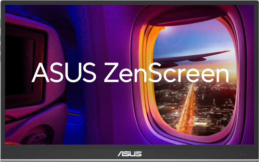 Monitor portativ ASUS ZenScreen OLED MQ16AHE 16\" FHD OLED 100% DCI-P3 HDR10 USB-C Mini HDMI gri