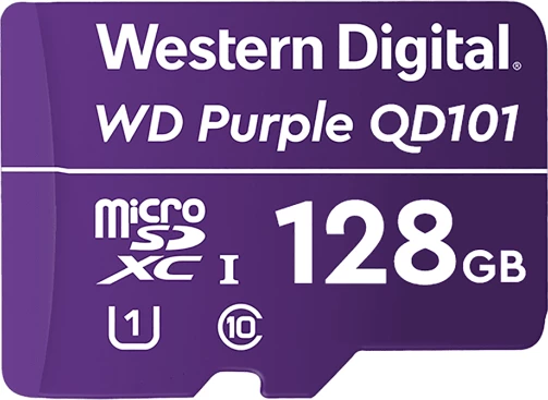 Kartelë memorie microSDXC SanDisk WD Purple QD101 WDD128G1P0C 128GB Class 10 UHS-I (U1), vjollcë