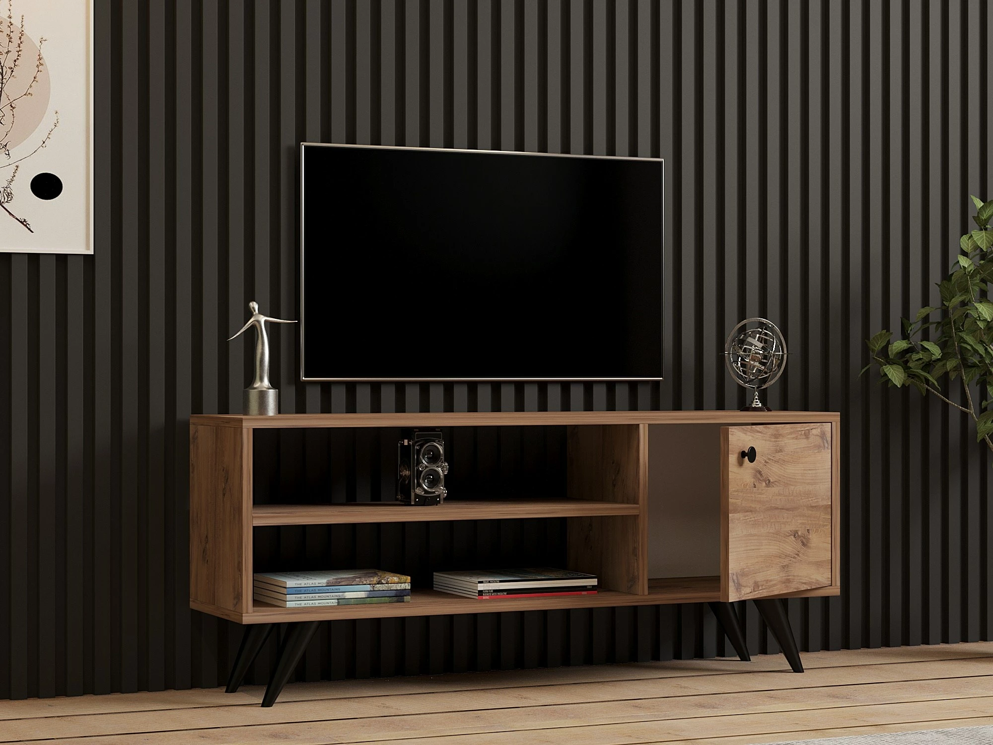 Komodë TV Hanah Home, Jena, ngjyrë Atlantic Pine