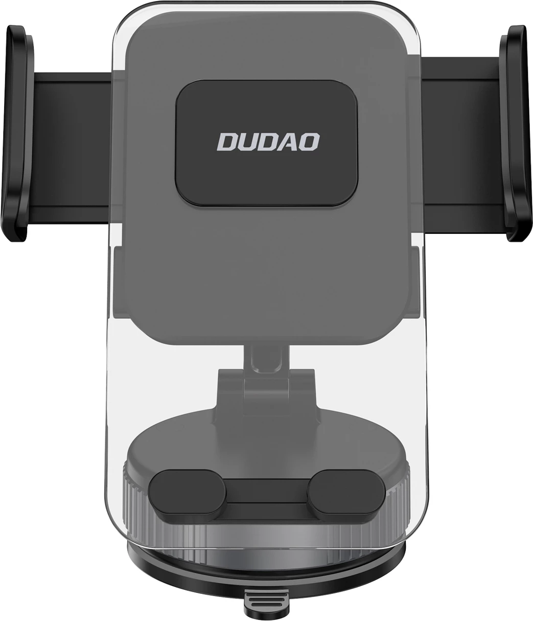 mbajtës makine për celular Dudao F24PLUS me kapje vakum, montim në panel, rregullim 360°, aliazh zinku/plastikë, i zi