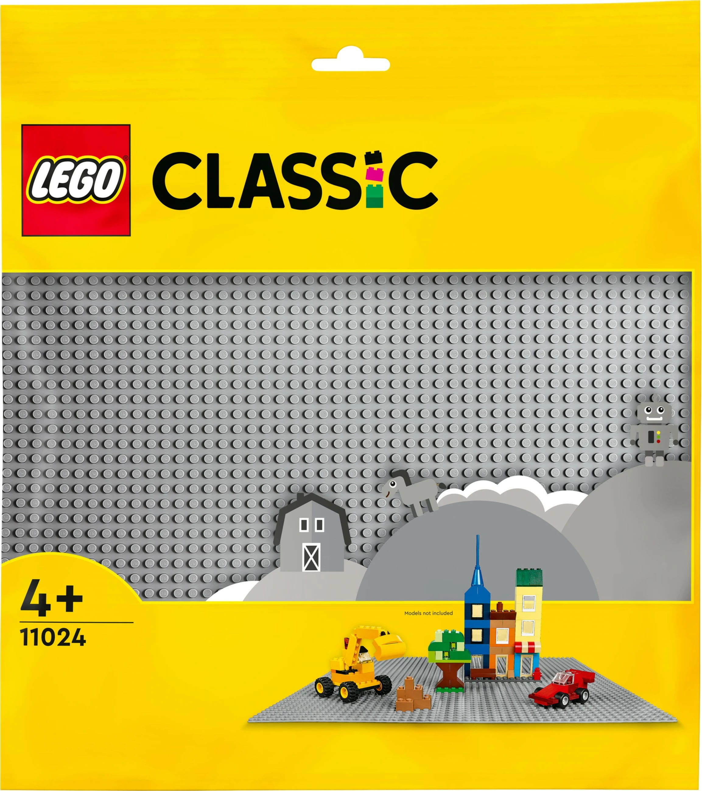 Baza ndërtimi LEGO Classic Grey Baseplate, 48x48-stud, plastikë, shumëngjyrëshe