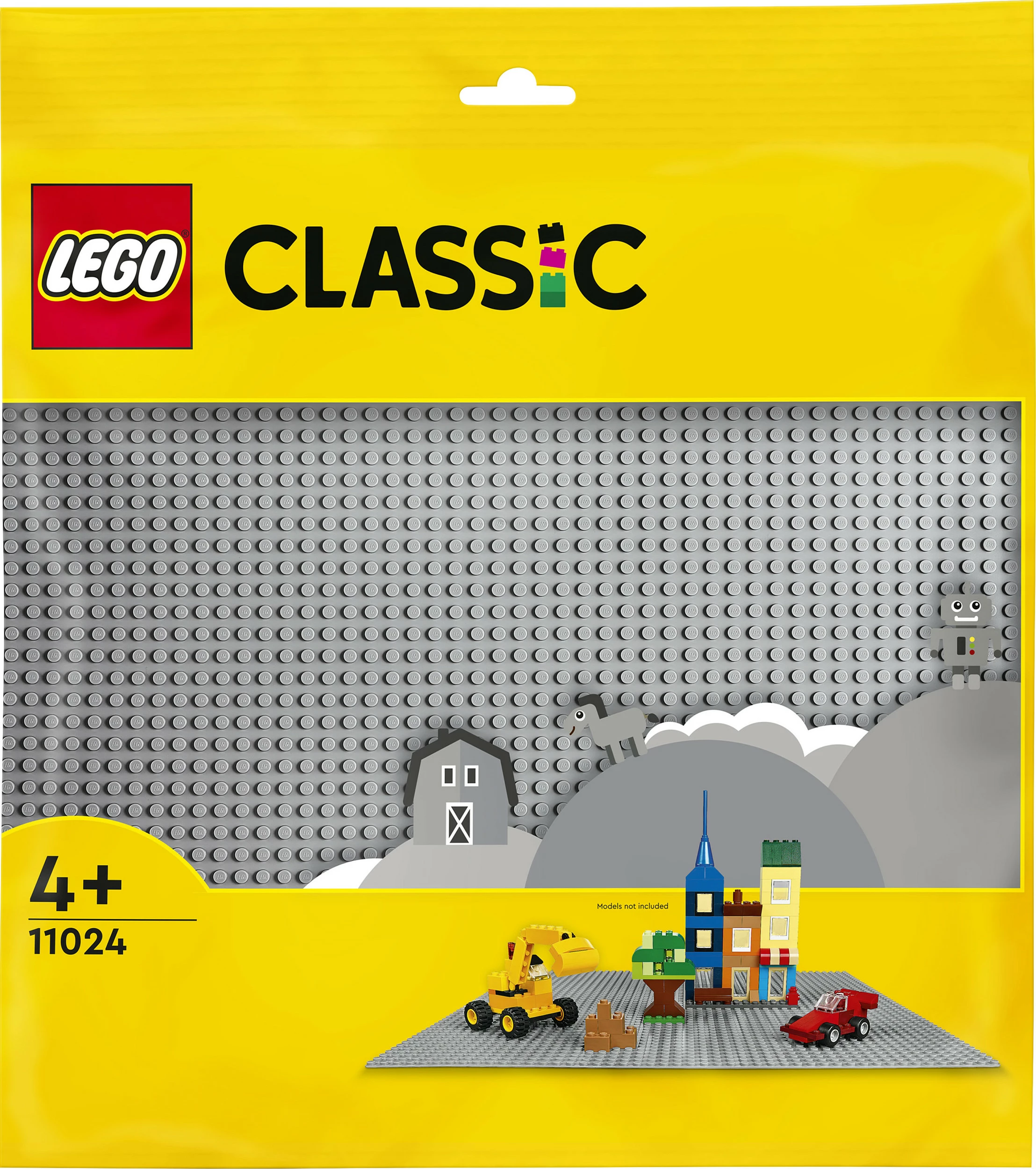 Baza ndërtimi LEGO Classic Grey Baseplate, 48x48-stud, plastikë, shumëngjyrëshe