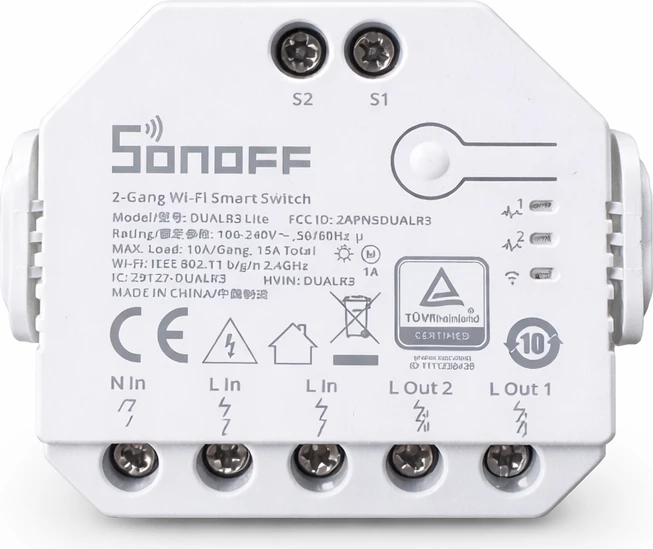 SONOFF DUALR3 Lite – Modul Smart WiFi 2 Kanale për Motor &amp; Ndriçim