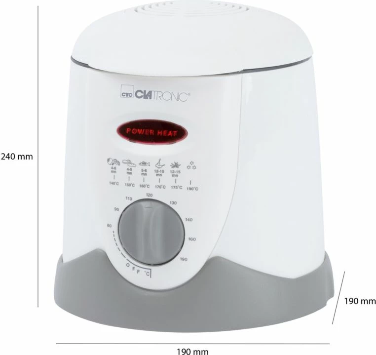 Fritezë Clatronic FFR 2916, e bardhë