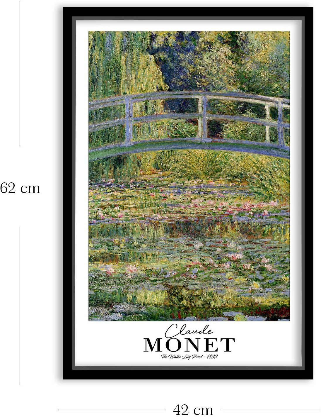 Pikturë dekorative me kornizë, Wallity, 4262SYHMONET-018, shumëngjyrëshe, 42x62cm