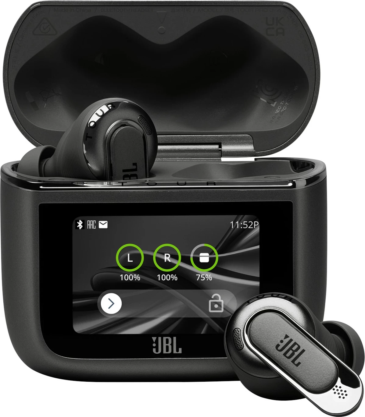 Kufje JBL Tour Pro 3 Bluetooth 5.3, ANC, IPX4, 8+24h, USB-C, zi, me kuti karikimi