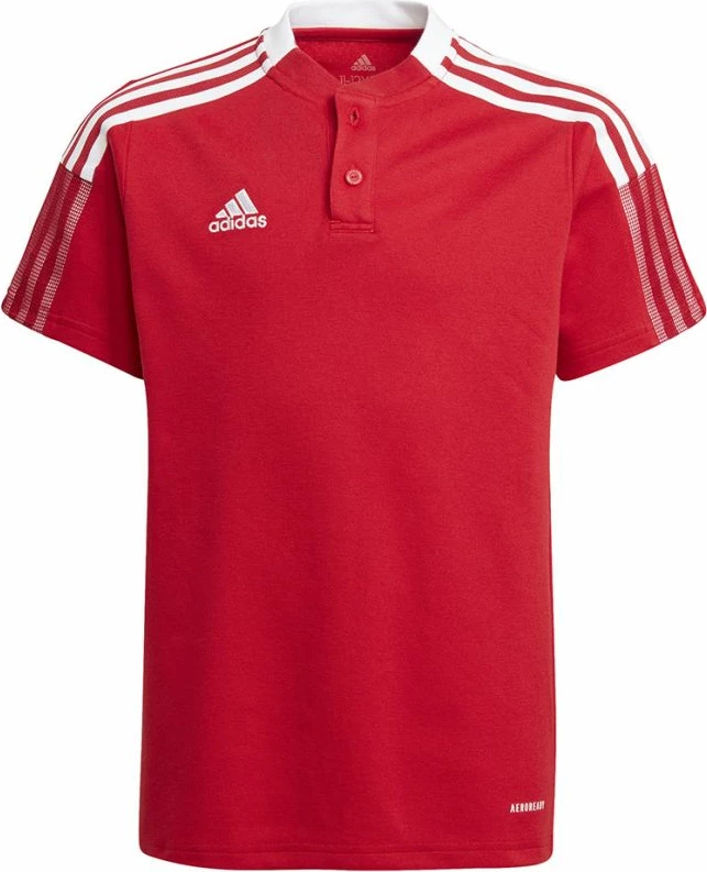 Maicë për fëmijë adidas Tiro 21 Polo Jr., e kuqe