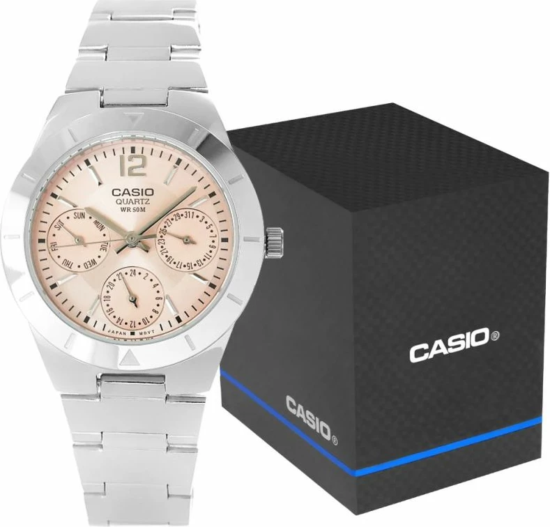 Orë dore për femra Casio, argjendtë