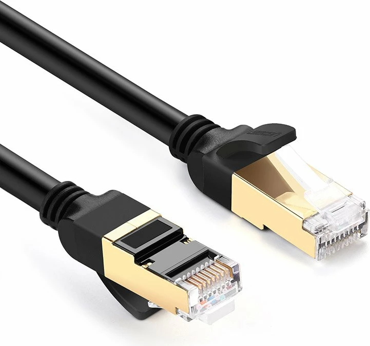 Kabllo rrjeti Ugreen Cat 7 STP, RJ45, 2m, e zezë