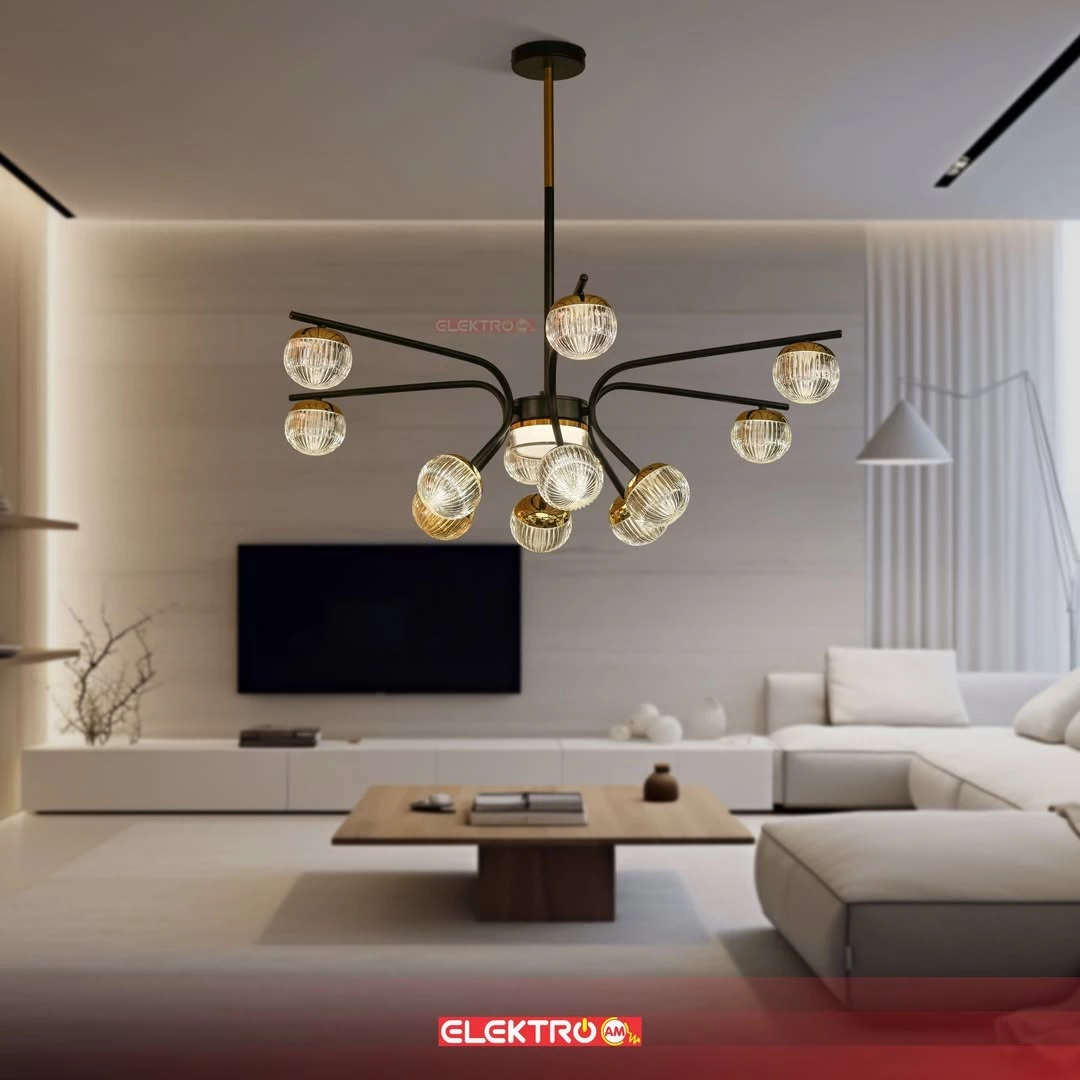 Abazhure LED Elegant me 12 Llampa 8166