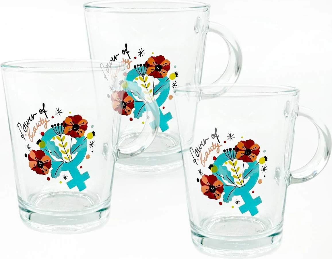 Set gotash prej qelqi (3 copë), Hermia Concept, PB554031