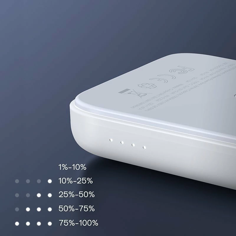 Powerbank Joyroom JR-W020 10000mAh 20W MagSafe, i bardhë, me kabllo USB-C 40cm