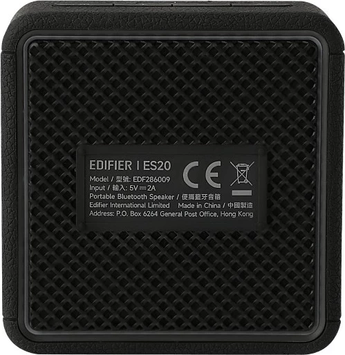 Altoparlant portabël Edifier ES20 TCODE, Bluetooth, 15 orë, i zi