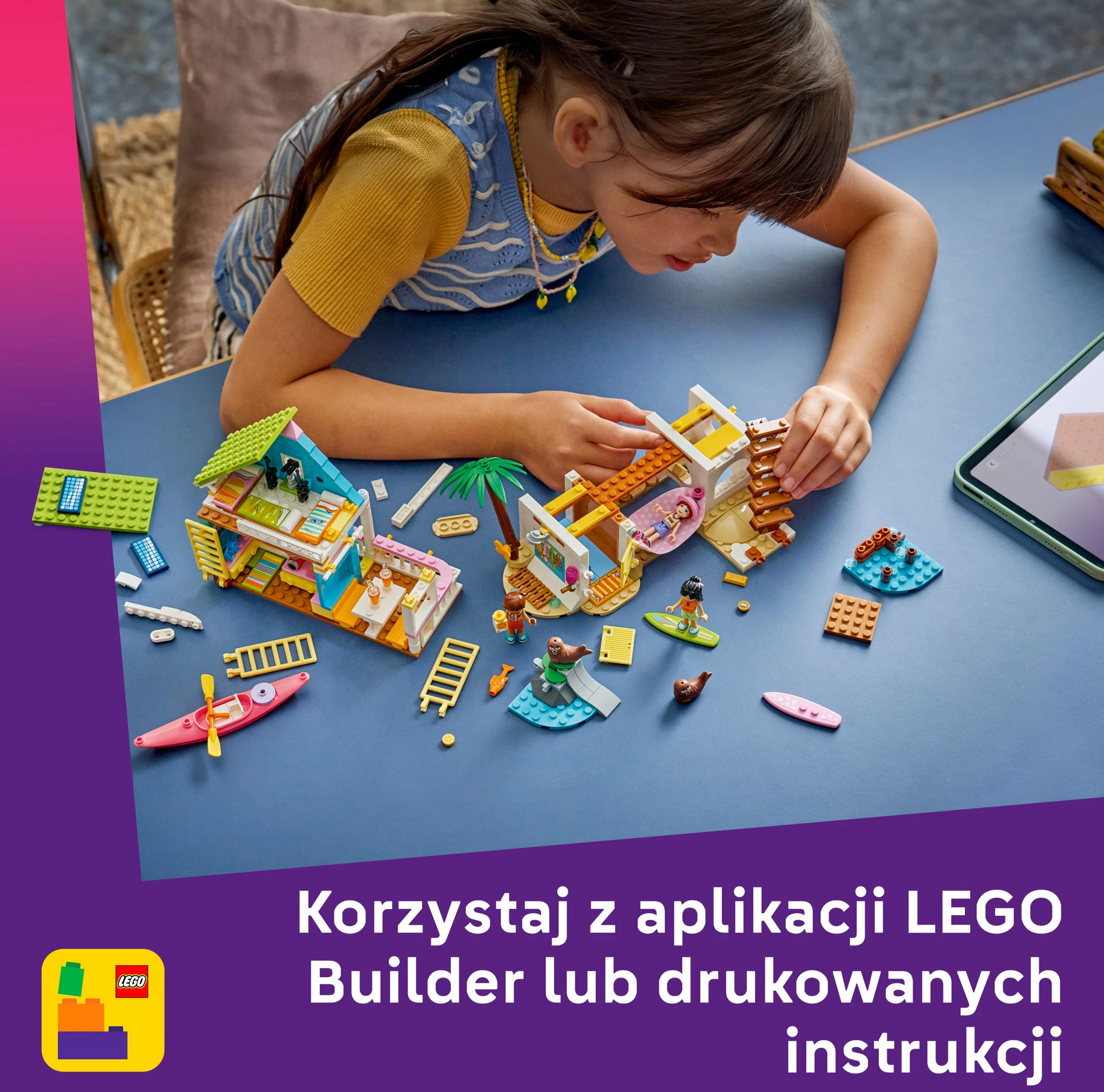 Set LEGO Friends Beach House with Seals 42699, 400 pjesë