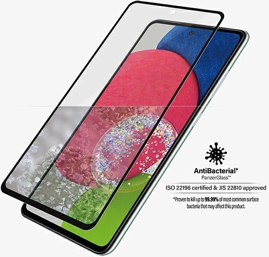 Xham mbrojtës PanzerGlass për Samsung Galaxy A52/A52 5G/A53 5G, kornizë e zezë