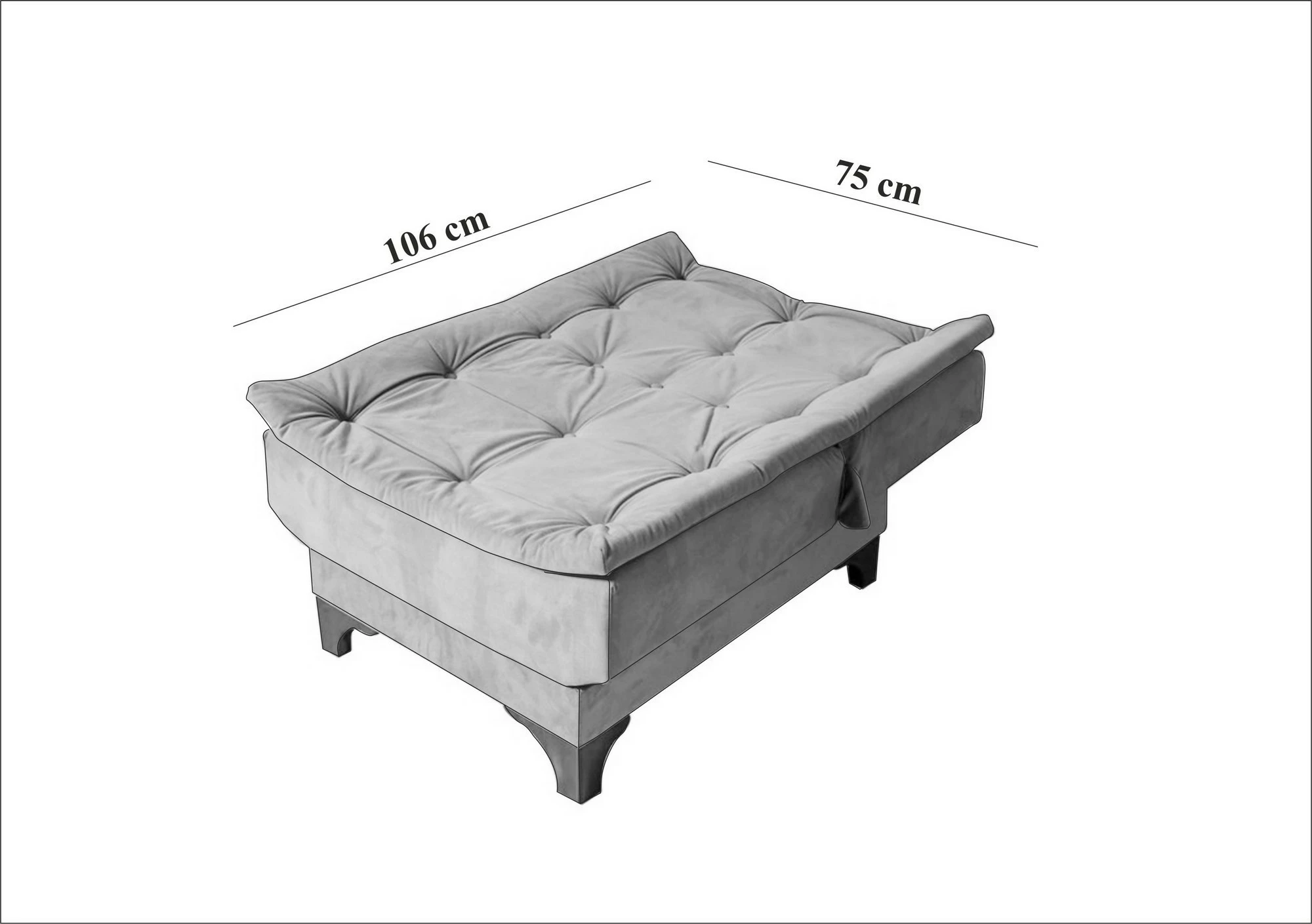 Karrige berjer ngjyrë kaltër e errët, Atelier del Sofa, Kelebek
