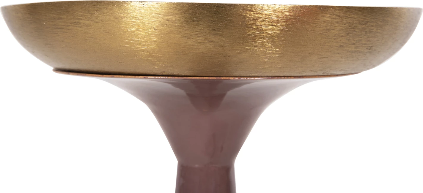 Shandan dekorativ për dysheme, ngjyrë korali të lehtë-ari, FH4244.06, Φ20.5x68H cm