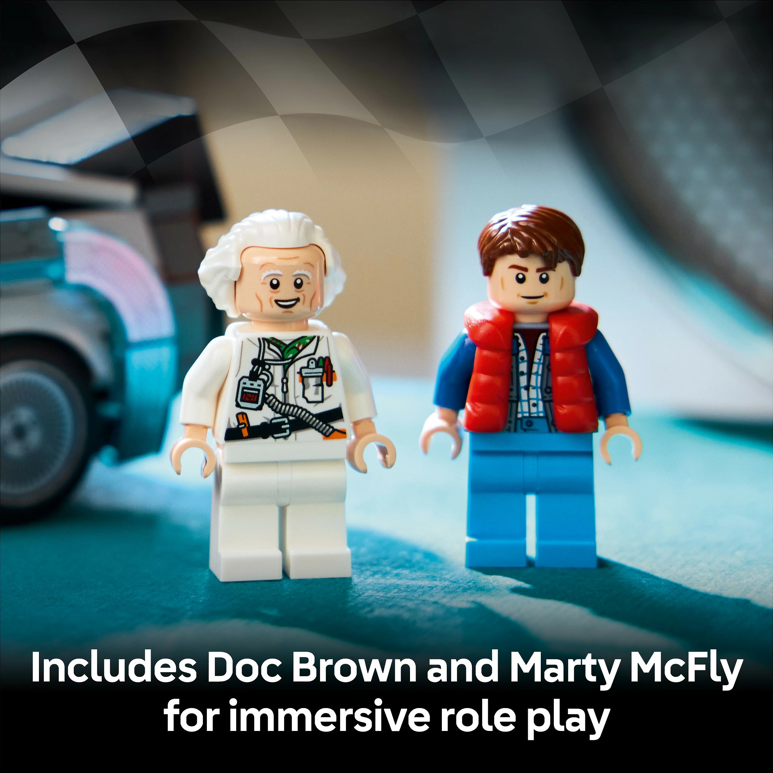 Set ndërtimi LEGO Speed Champions Time Machine Back to the Future 77256, 357 copë, multikolor