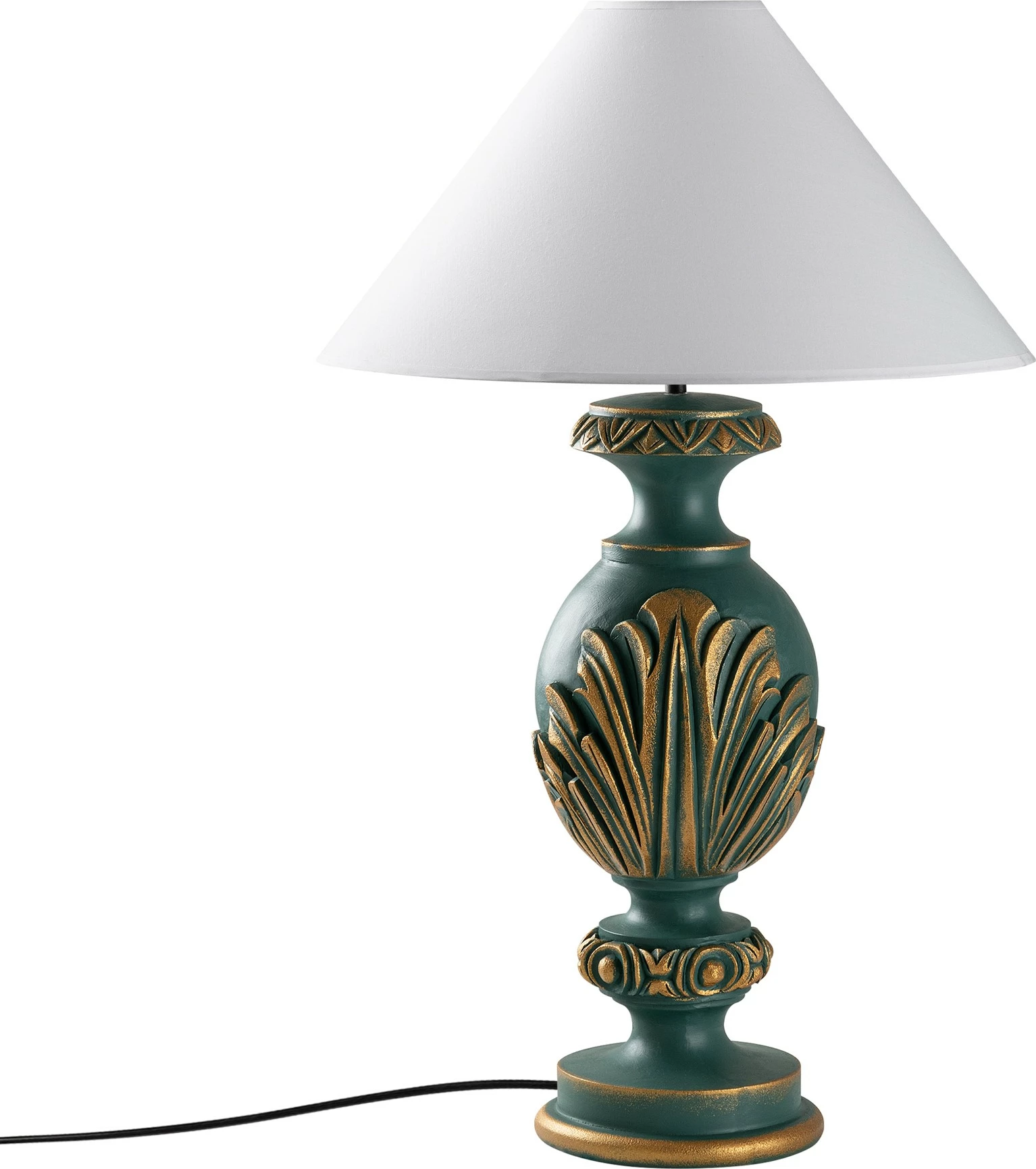 Llambë tavoline Opviq, ELEGANZE-5315, jeshile dhe e bardhë