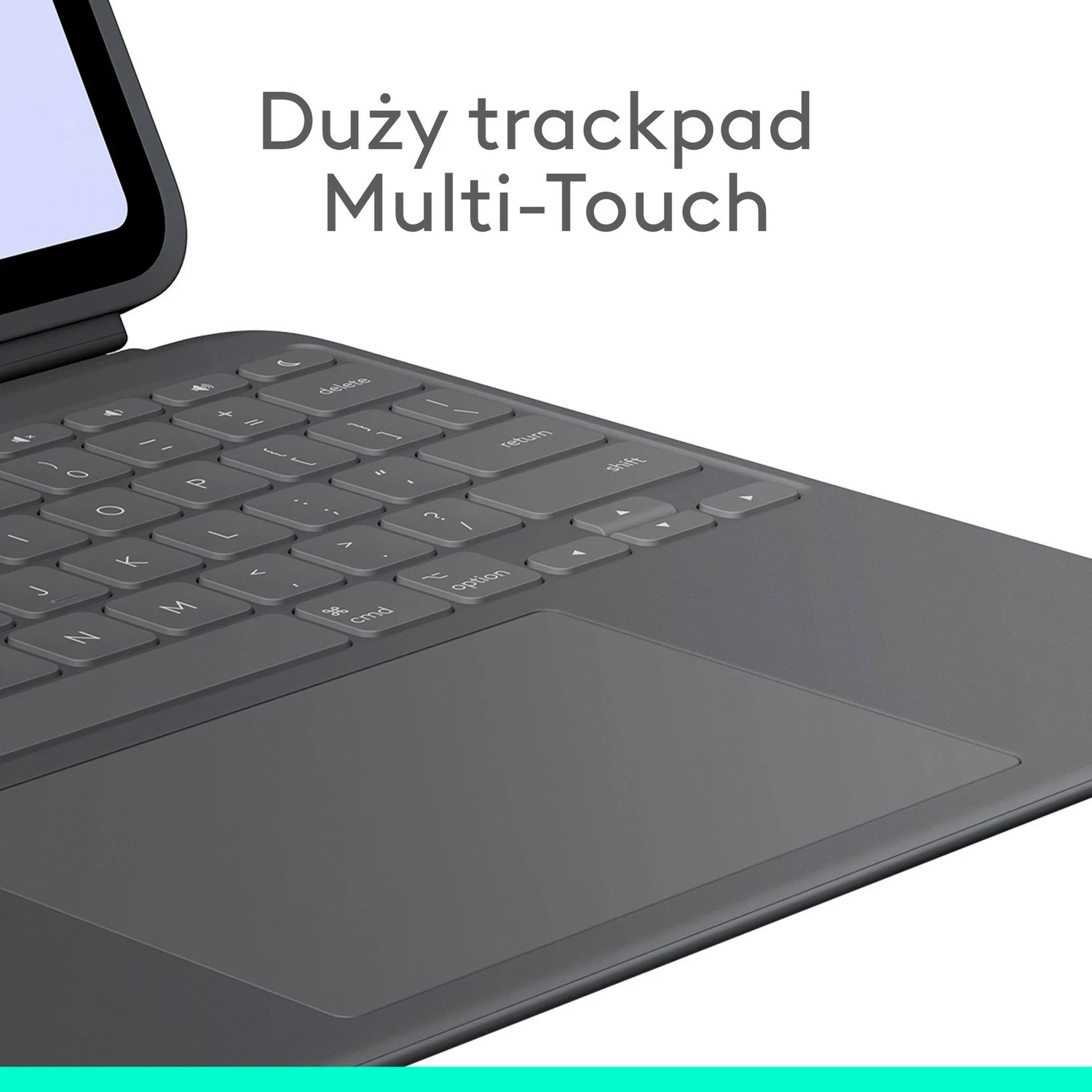 Tastierë me touchpad Logitech Combo Touch për iPad Pro 13" M4, Gri