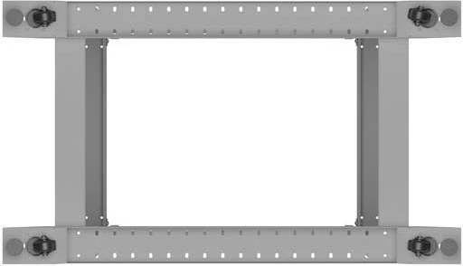 Raf i hapur 19 inç, Lanberg OR01-6827-S, 27U, 600x800 mm, kapacitet 600 kg, gri RAL 7035