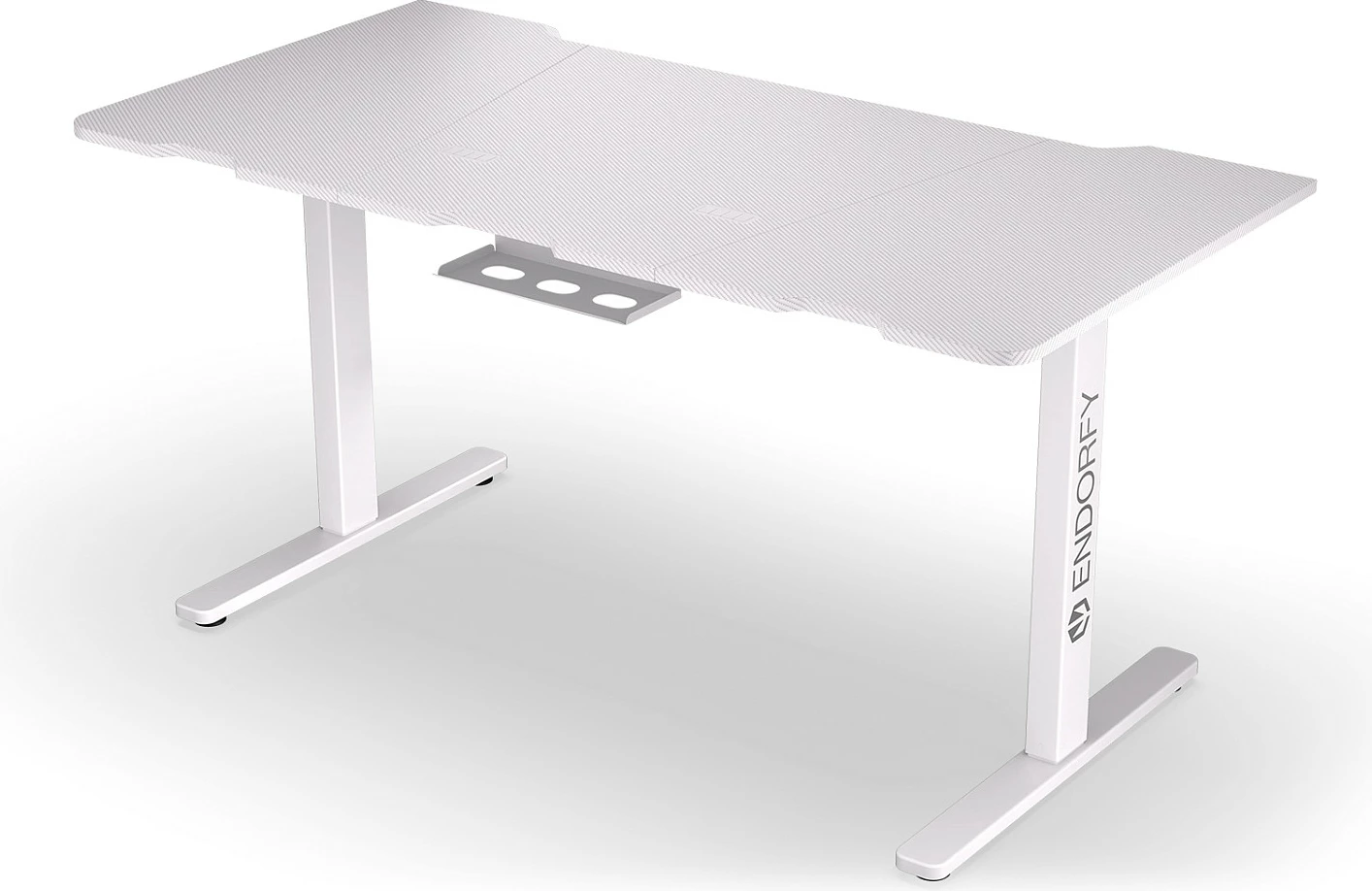 Tavolinë gaming Endorfy Atlas L Electric, 150x78 cm, ngritje elektrike, e bardhë