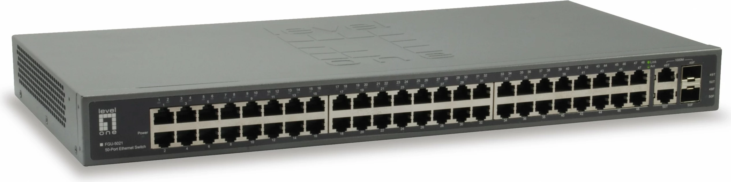 Switch LevelOne 50-Port, 2 x Gigabit SFP/RJ45 Combo, Fast Ethernet