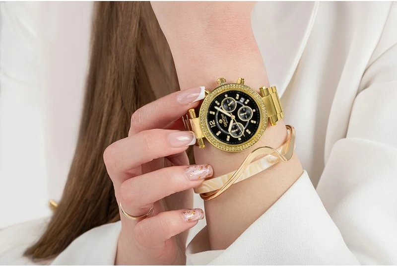 Orë dore femrash Giewont GW3380-B3, gold black, set