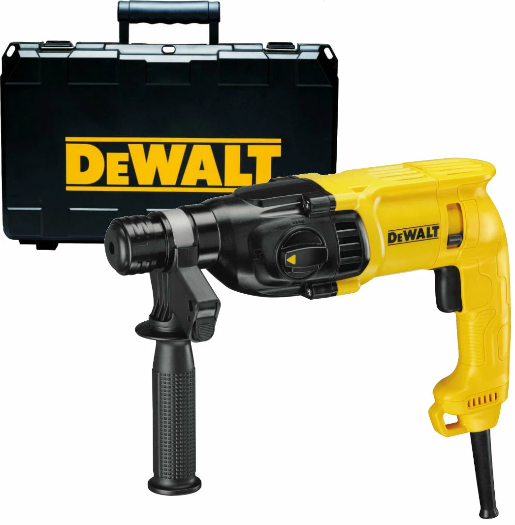 Çekiç shpues elektropneumatik Dewalt D25033K 710W SDS-Plus 22mm 3-shpejtësi, verdhë/zi, me kuti TSTAK
