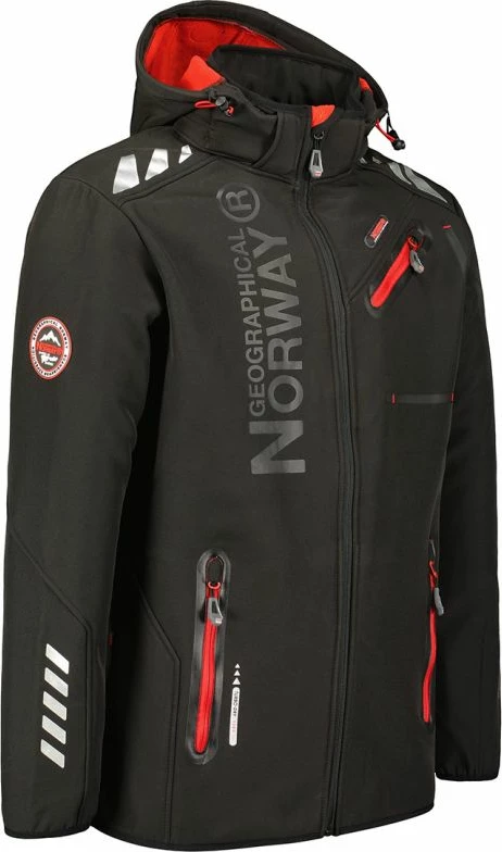 Jakne softshell për meshkuj Geographical Norway, e zezë [Madhësia: XXL]