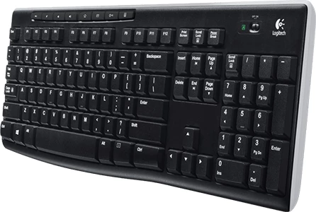 Tastierë wireless Logitech K270 Unifying 2.4 GHz USB, layout slloven (engraving), e zezë
