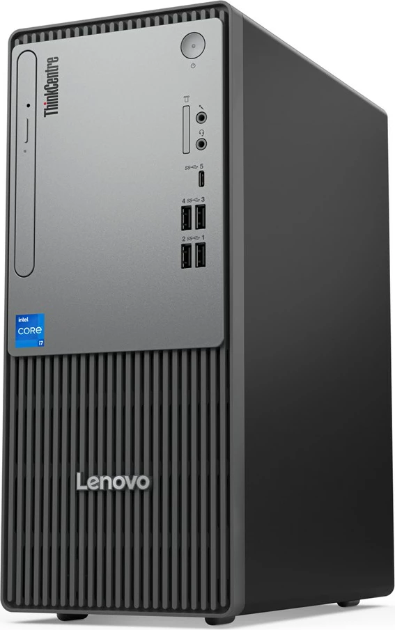 Kasë Lenovo ThinkCentre neo 50t Gen 5, Intel Core i7-14700, 16 GB RAM DDR5, 512 GB SSD, Windows 11 Pro, e zezë/gri