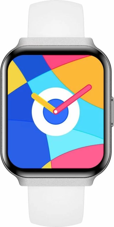 Smartwatch për femra Gravity GT44-4, rrip i bardhë + byzylyk argjendi
