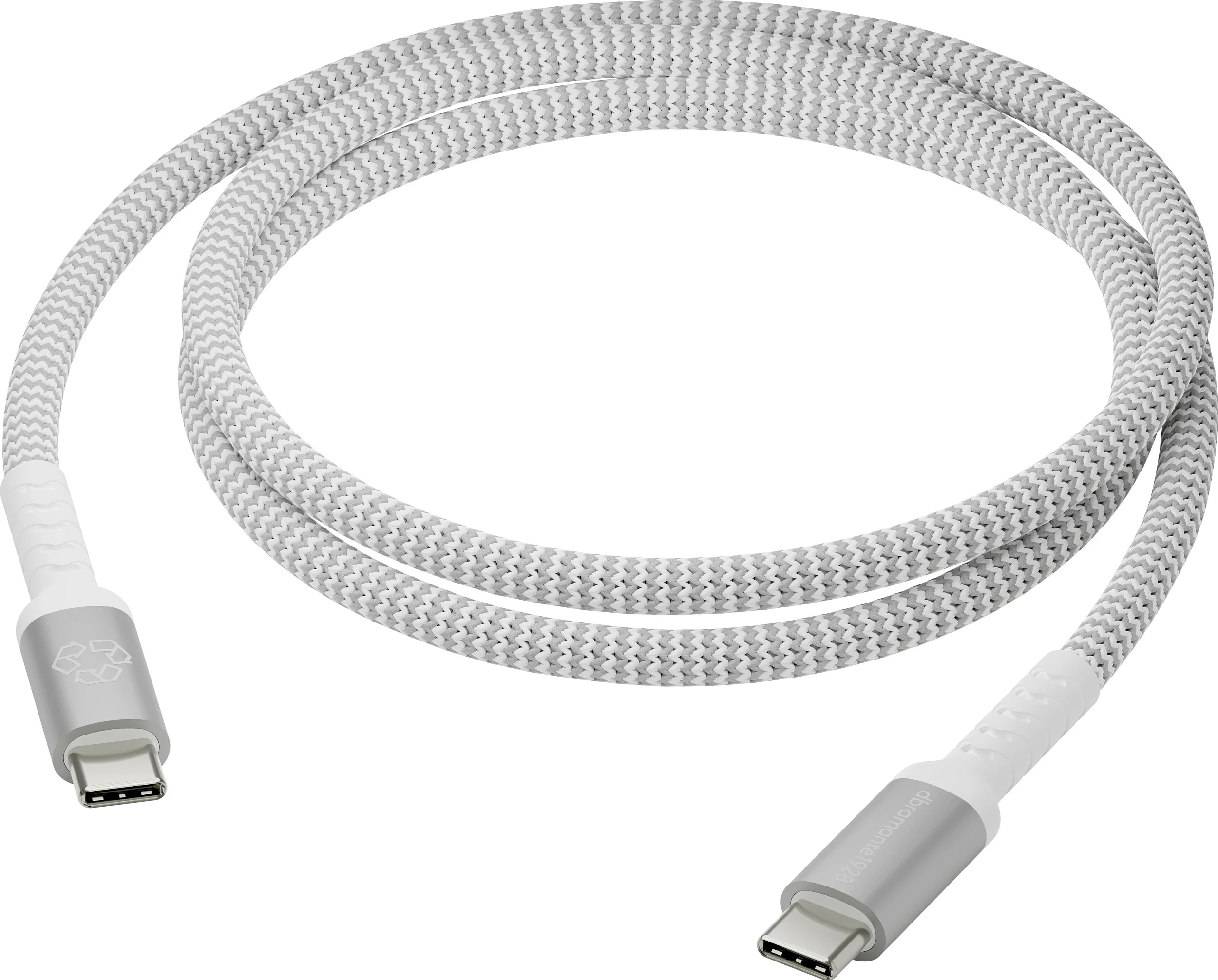 Kabllo USB-C në USB-C dbramante1928 re-charge Pro BRD, 1.2m, 100W, e bardhë