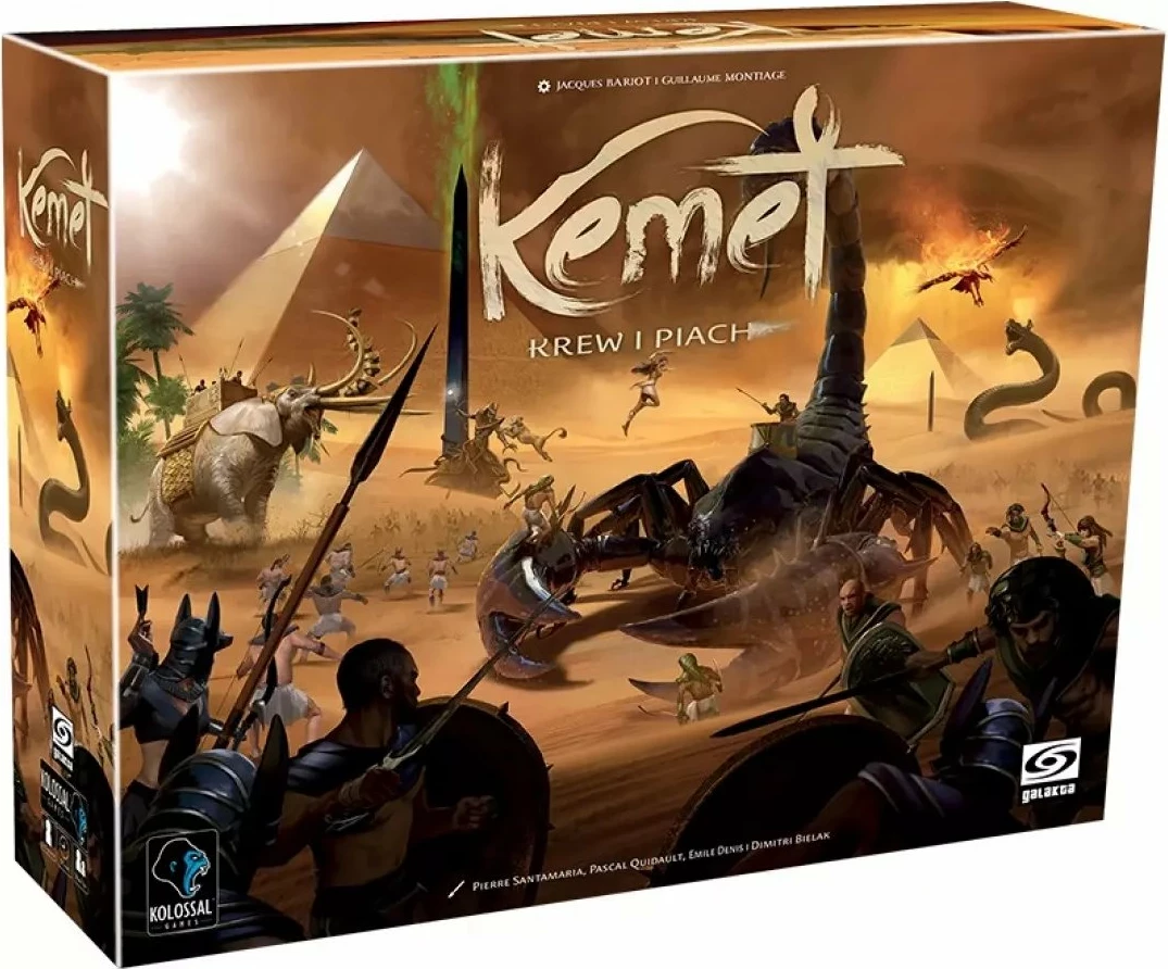 Lojë tavoline Galakta Kemet: Blood and Sand, bazë, 2-5 lojtarë, 12+, gjuha polonisht