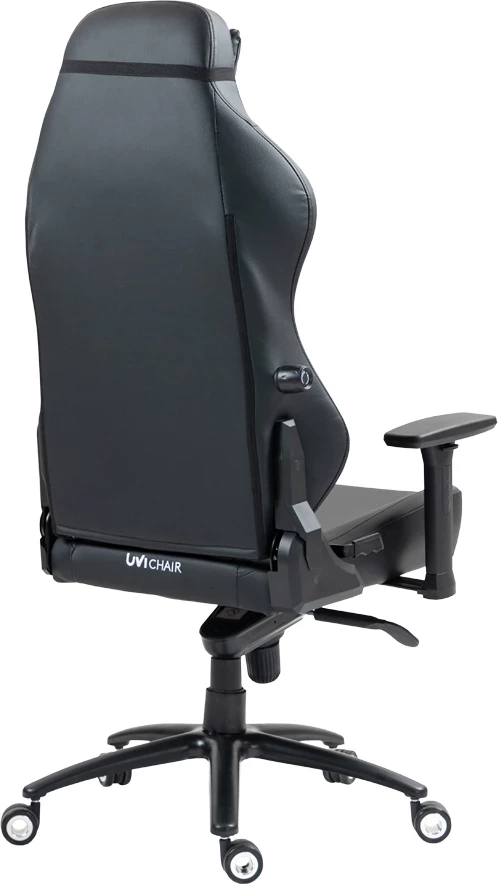 Karrige zyre/gaming UVI Elegant Business UVI8000, rregullim 90°-180°, mbështetje mesi e rregullueshme, PU lëkurë, e zezë, me jastëk koke