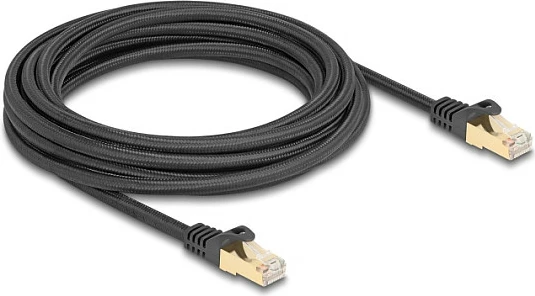 Kabllo rrjeti DeLOCK RJ45 Cat6a S/FTP 5 m, e zezë