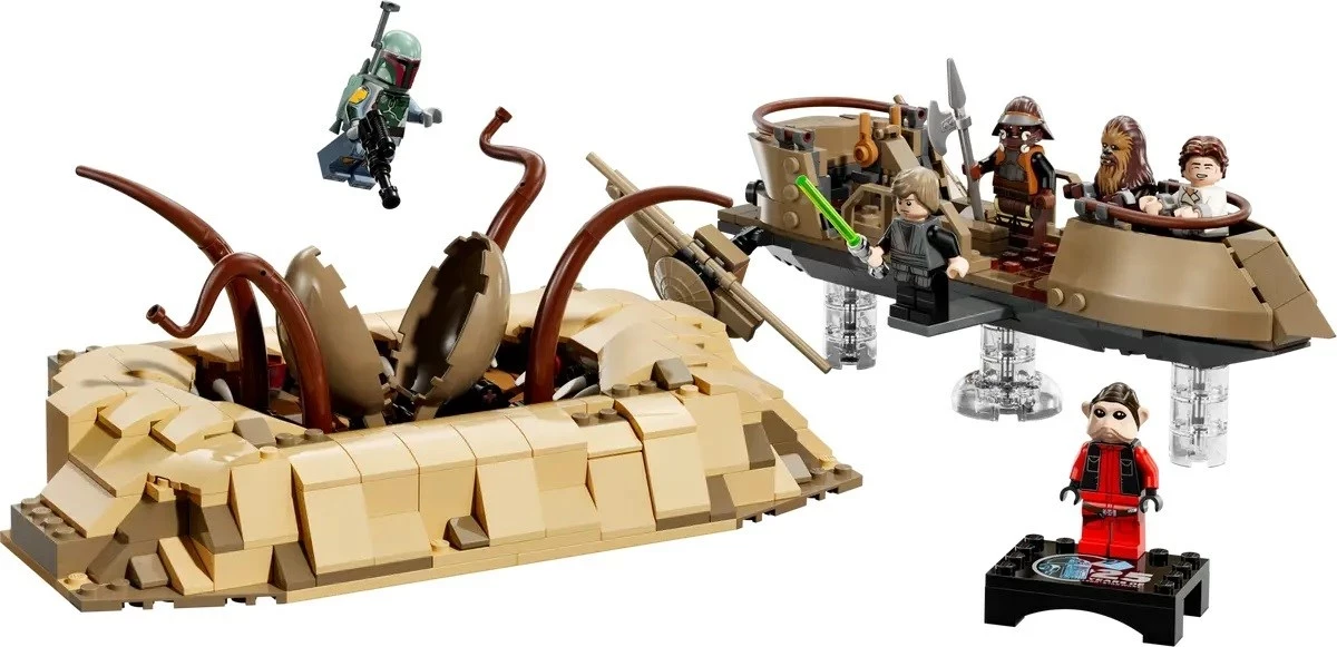 Set LEGO Star Wars 75396 Desert Skiff & Sarlacc Pit