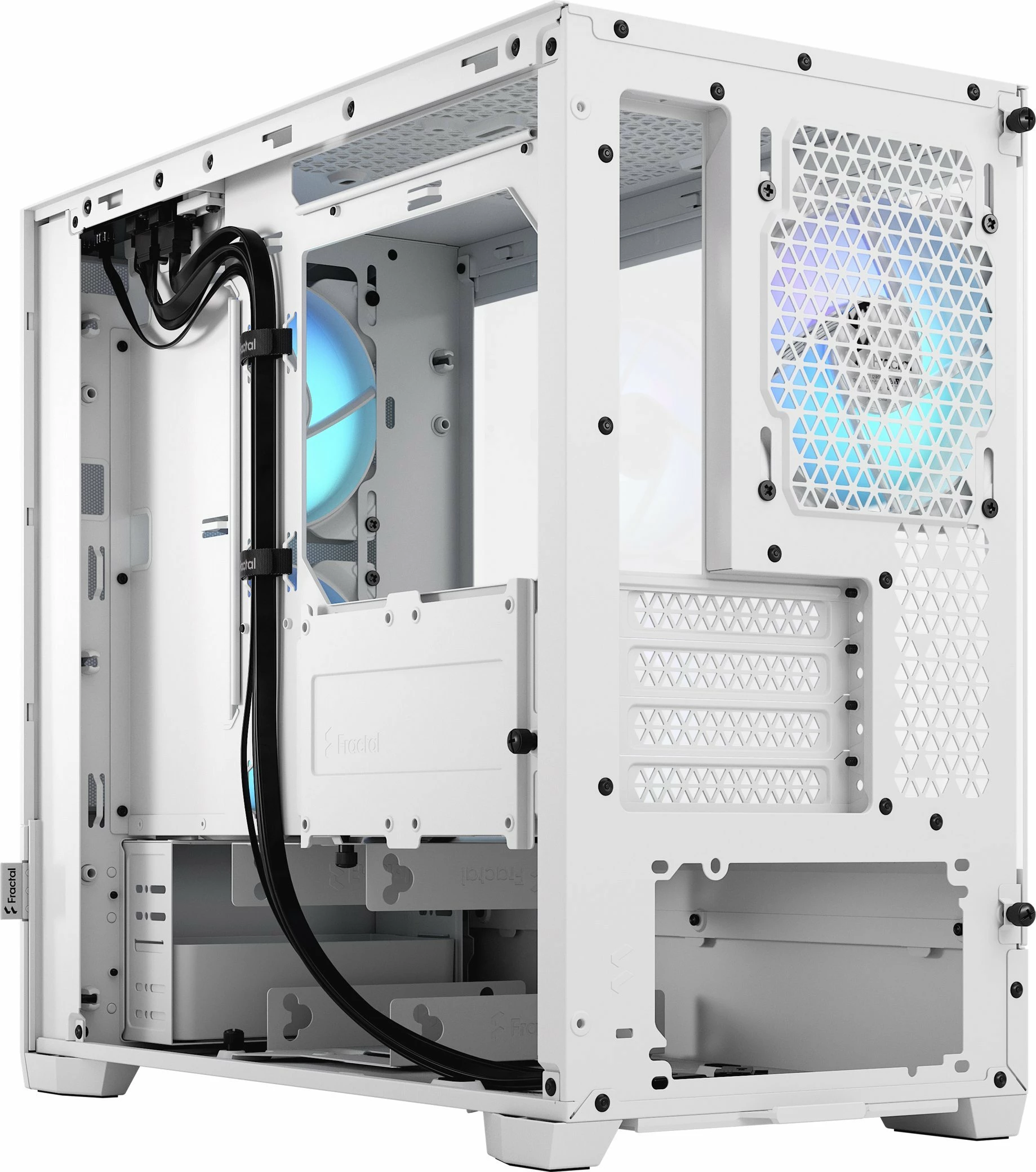 Kasë Fractal Design Pop Mini Air RGB FD-C-POR1M-01 Micro-ATX/Mini-ITX e bardhë