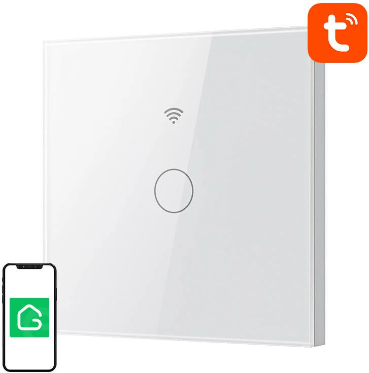 Switch smart Gosund SLS1 me prekje, WiFi, një kanal, i bardhë