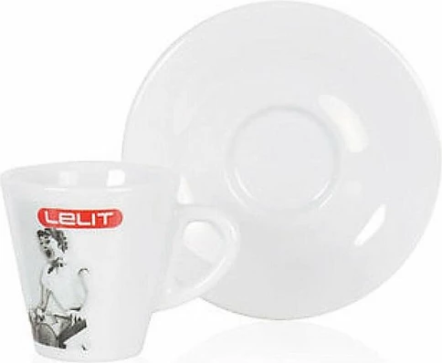Filxhan espresso Lelit PL300 70 ml, i bardhë, set 6 copë