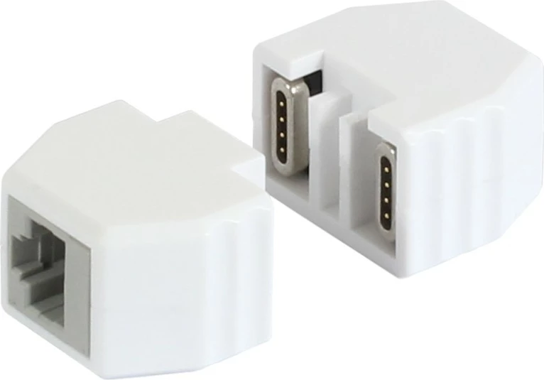 Kupplung ALLNET TP-TP CAT6A, 8-pol. RJ45, PoE, 50 copë, bardhë