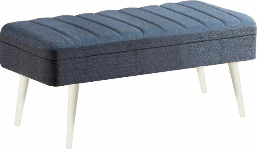 Set tavolinë me karrige për ngrënie, zgjatës, 5 pjesë, Skye Decor, Vina 1048-4, e bardhë, kaltër e errët